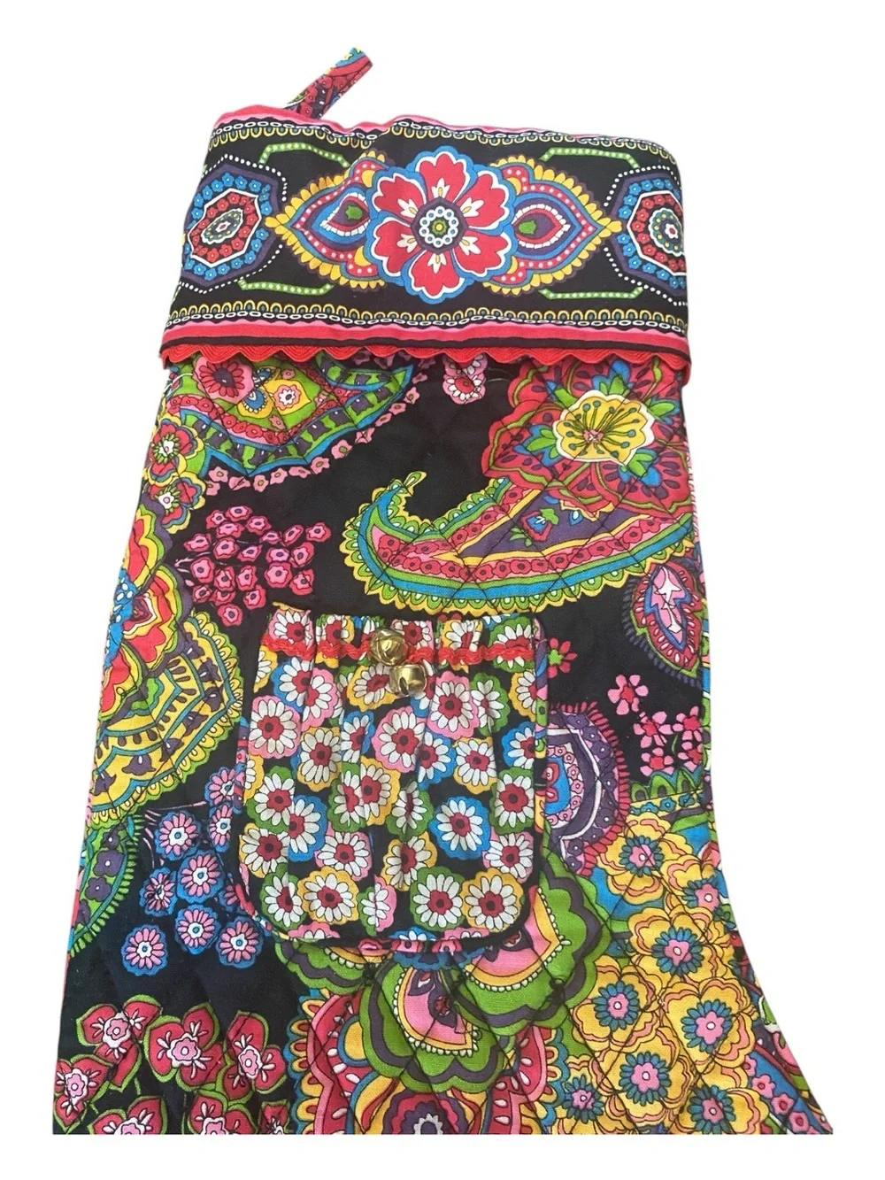 Vera Bradley Symphony In Hue Paisley Quilted Christmas Stocking Retired Pattern